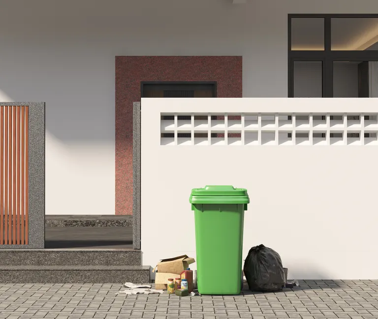 HORI Mülltonnenbox Cleanman 3 Wood 9