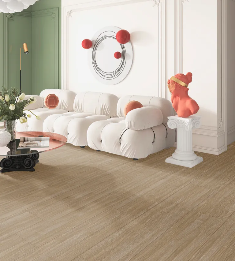 HORI Klebe-Vinylboden massiv Natural Eiche Holzstruktur Landhausdiele 3