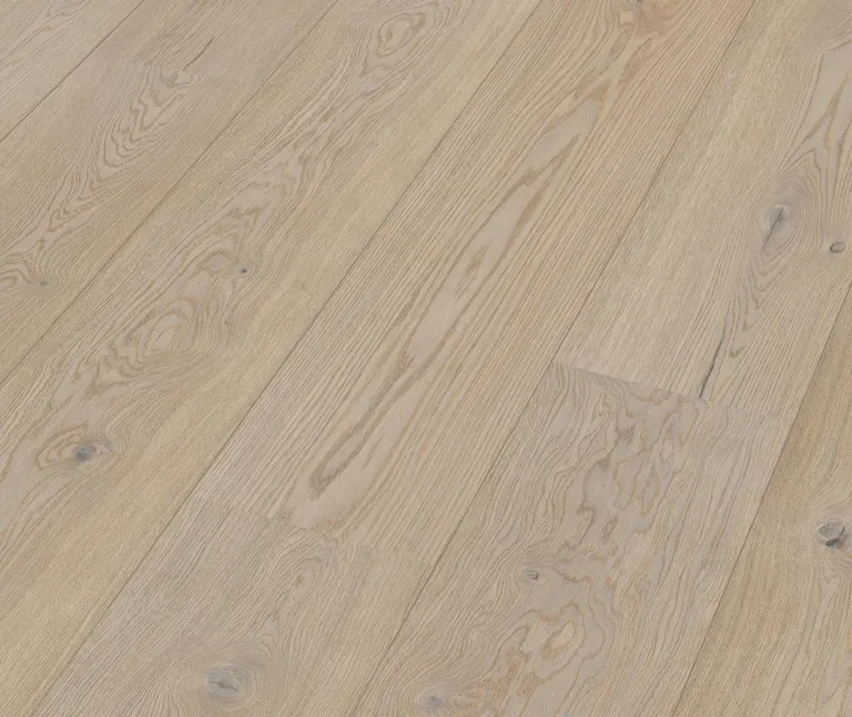 MEISTER Lindura Holzboden HD 400 Eiche lebhaft cremeweiß 8908 gebürstet Landhausdiele 0