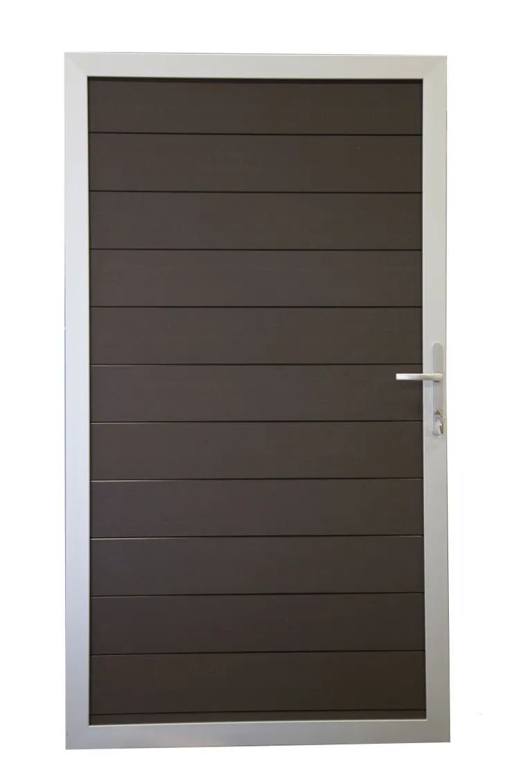 GroJa WPC/BPC Sichtschutzzaun Stecksystem Solid Tor Universal 0