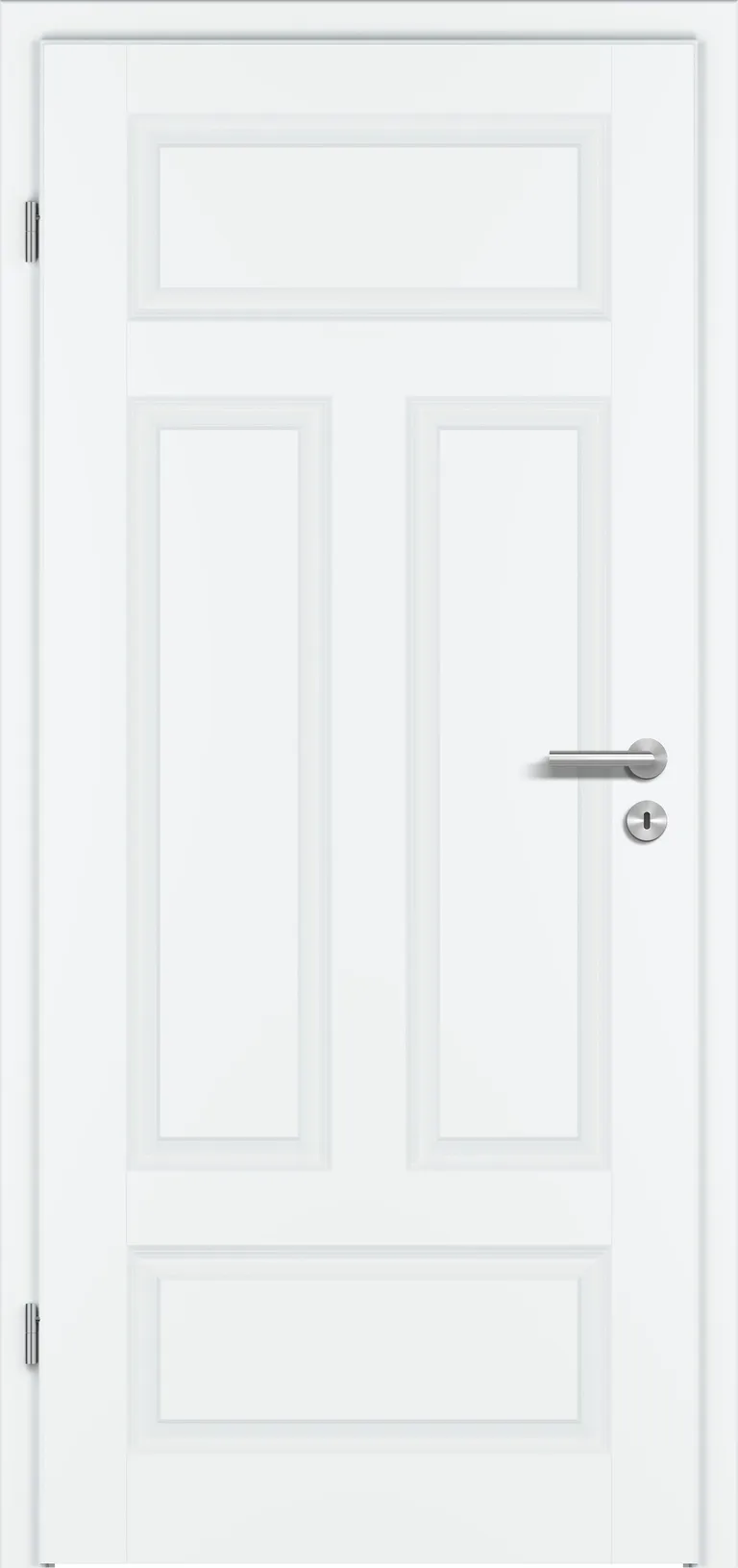 PRÜM Zimmertür Komplettset Classic CK1 Weißlack Röhrenspanplatten Karnieskante 0