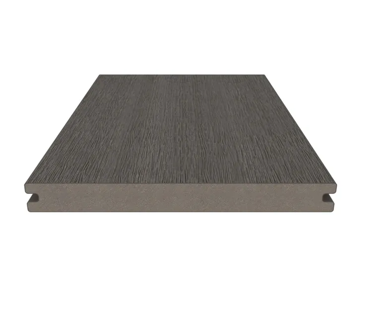 NewTechWood Terrassendielen WPC Massiv Silver Grey Vintage-Holzstruktur / glatt gebürstet Co-Extrudiert 22,5 x 210 mm 3