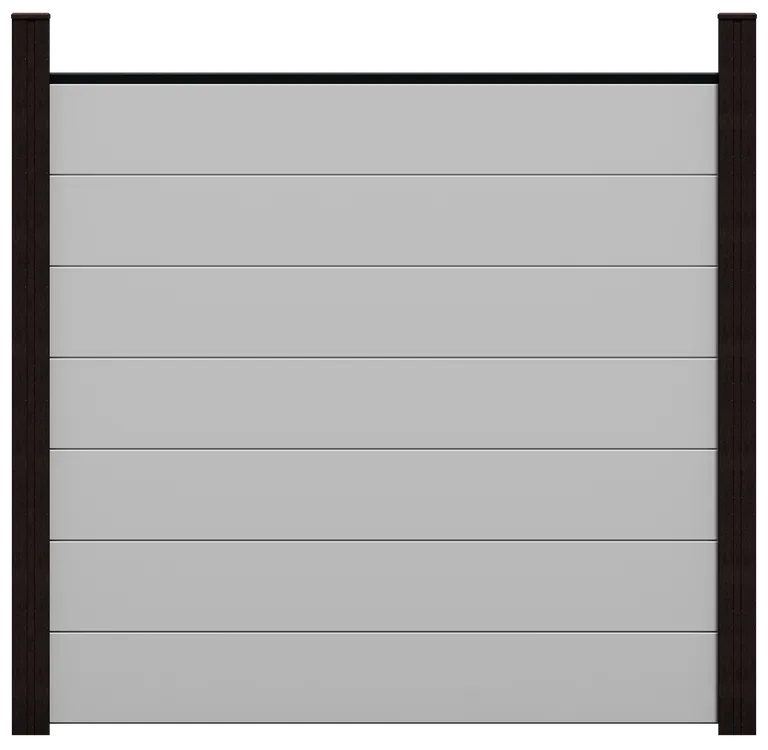 GroJa WPC/BPC Sichtschutzzaun Stecksystem Set GRANDE 0