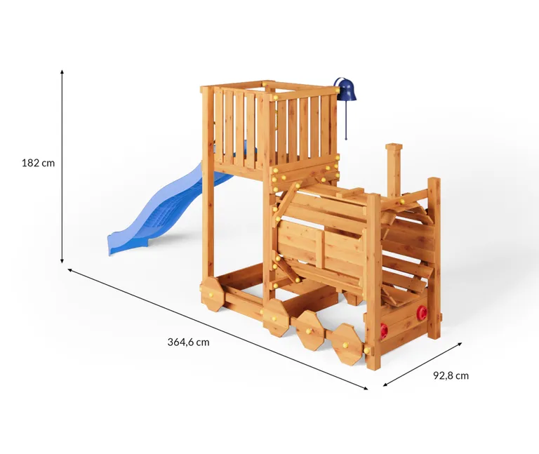 HORI Spielturm Loco Teak  3