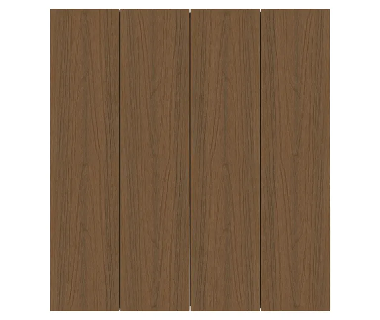 NewTechWood Terrassendielen WPC Hohlkammer Deluxe Teak Holzstruktur gebürstet / glatt gebürstet Co-Extrudiert 22,5 x 138 mm 4
