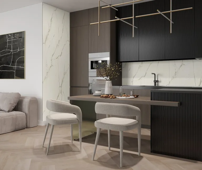 MODEE Wandverkleidung 1200 x 600 x 4 mm Fliese Stone Essence Pietra Santa mit Naturstruktur 3