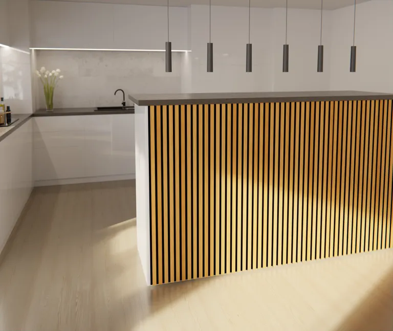 HORI WALL Akustik SlimLine Dekor Wandpaneele Natural Oak geölt 4