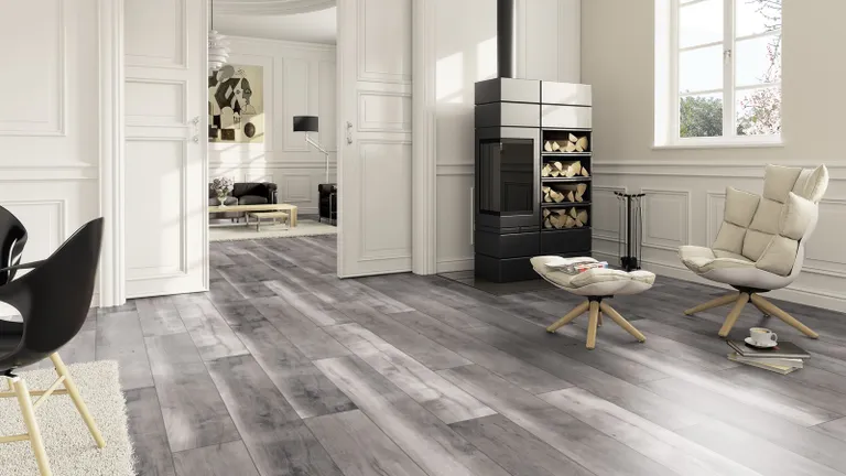 ter Hürne PVC-freier Klick-Designboden dureco Classic Line OF 2804 Eiche rustikgrau Landhausdiele 3