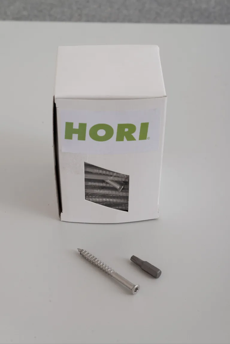 HORI Terrassendielen Komplettset Lärche sibirisch grob / fein rustik- Sortierung 11