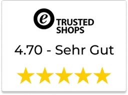 Trusted Shops - 4,70 Sterne - Sehr Gut