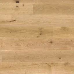 Hier ist ein heller Fertigparkettboden Eiche zu sehen.