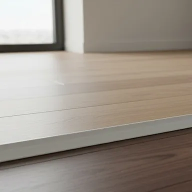 Hier ist ein weißes Abschlussprofil zu sehen