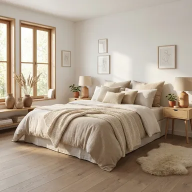 Hier ist ein Ambiente Bild eines hellen Klick-Parkettbodens zu sehen.