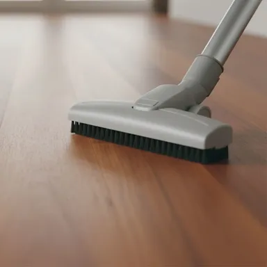 Hier ist ein pflege Bild eines Merbau Parkettbodens zu sehen.