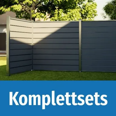 wpc zaun komplettset