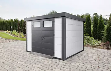 Gartenhaus aus Metall