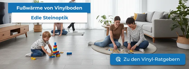 Vinylboden Fliesenoptik + Vinylboden Steinoptik M