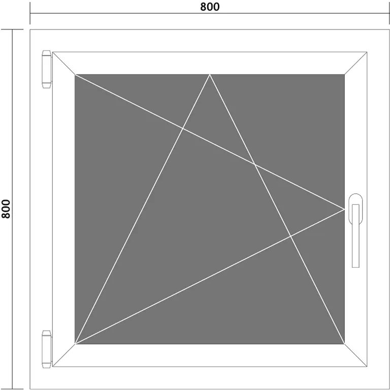 Details zu Fenster Kunststofffenster Kellerfenster Dreh Kipp 2 Fach RAL7016 anthrazit 2022 Versandhandel