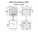 HORI Gartenhaus WPC 7