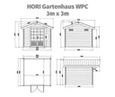 HORI Gartenhaus WPC 6