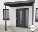 Gutta Vordach Haustür BS PLUS aluminium 1