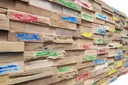HORI Wandverkleidung 3D Holzwandverblender Recycle Wood vintage coral 5