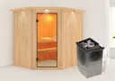 Karibu System-Sauna Siirin Eckeinstieg 68 mm 1