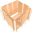 Karibu System-Sauna Siirin Eckeinstieg 68 mm 15