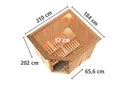 Karibu System-Sauna Siirin Eckeinstieg 68 mm 3