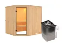 Karibu System-Sauna Bodo Eckeinstieg 68 mm 3