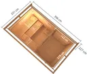 Karibu Sauna-Haus Skrollan Fronteinstieg 38 mm 2