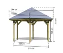 Karibu 6-Eck Pavillon Classic Oslo 1
