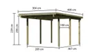 Karibu Einzelcarport Eco 2