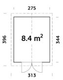 Palmako Gerätehaus Martin 3