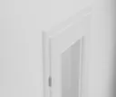 HORI Zimmertür CPL Weiß RAL9016 mit Lichtausschnitt Röhrenspan Designkante 1