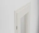 HORI Zimmertür CPL Weiß RAL9010 mit Lichtausschnitt Röhrenspan Designkante 1