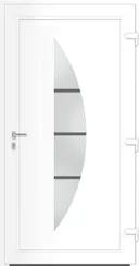 HORI Kunststoff Haustür Curve ohne Türgriff 1