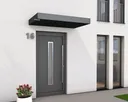 Gutta Vordach Haustür mit Seitenteil BS PLUS aluminium 12