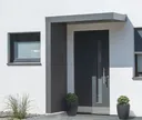 Gutta Vordach Haustür mit Seitenteil BS PLUS aluminium 0