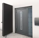 Gutta Vordach Haustür mit Seitenteil BS PLUS aluminium 21