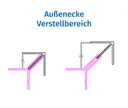 HORI Aluminium Fassade Außenecke Anthrazit 1