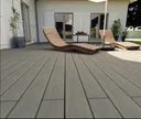 HORI Terrassendielen WPC/BPC massiv Schutzummantelung braun + grau/beige 20 x 140 mm 8