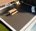 HORI Terrassendielen WPC Antigua Hohlkammer braun grob / fein geriffelt 21 x 146 mm 9