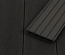 HORI Terrassendielen WPC Antigua Hohlkammer grau grob / fein geriffelt 21 x 146 mm 2
