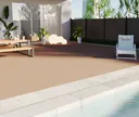 HORI Terrassendielen Komplettset WPC Bali Massiv dunkelbraun beidseitig geriffelt 20 x 140 mm 9