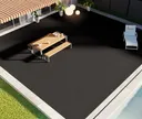 HORI Terrassendielen Komplettset WPC Bali Massiv anthrazit beidseitig geriffelt 20 x 140 mm 9