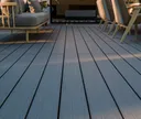 HORI Terrassendielen Komplettset WPC Kuba Hohlkammer grau geriffelt/glatt gebürstet 3