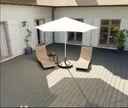 HORI Terrassendielen Komplettset WPC/BPC massiv Schutzummantelt braun + grau/beige 20 x 140 mm 12