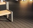 HORI Terrassendielen WPC Antigua Hohlkammer braun grob / fein geriffelt 21 x 146 mm 7