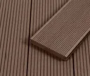 HORI Terrassendielen WPC Mauritius massiv braun grob / fein geriffelt 20 x 140 mm 1